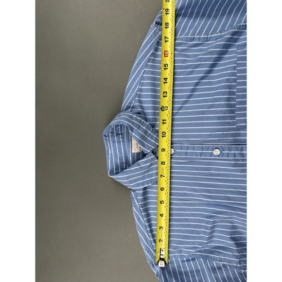 A New Day Blue Long Sleeve Button Front Women's Small Casual Dress Shirt - Picture 8 of 11